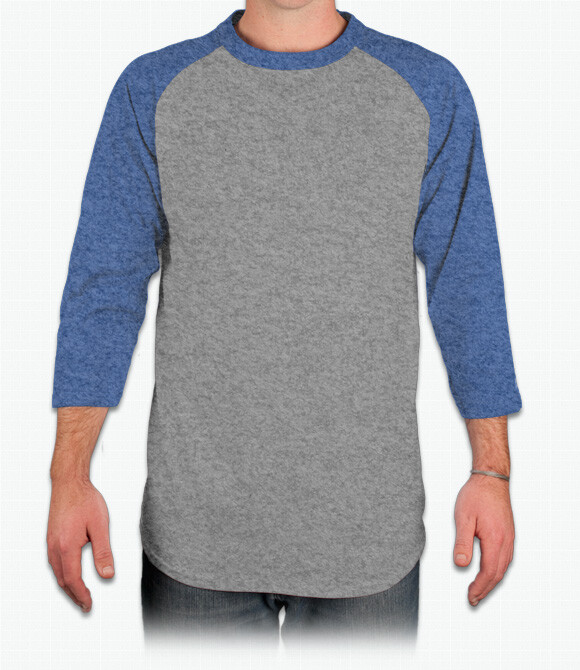 District Made Mens Perfect Tri 3/4 Sleeve Raglan | District Made DM136