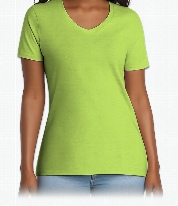 Port & Company Ladies Core Cotton V Neck T-Shirt image